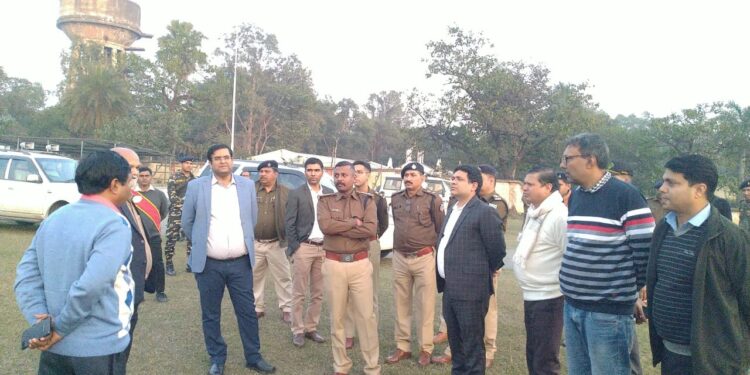 प्रधानमंत्री के प्रस्तावित कार्यक्रम को लेकर उपायुक्त, एसएसपी ने किया हर्ल का दौरा