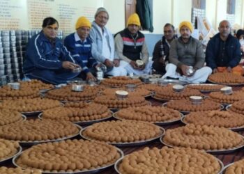 श्री रामलला के प्राण प्रतिष्ठा पर 1111 मन शुद्ध घी का लड्डू का लगाया जाएगा भोग:अरुण र