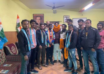 प्रखंड अध्यक्ष फरदीन खान,नगर सचिव अरमान कुरेशी व कॉलेज सचिव का रुपेश कुमार को मिला दायित्व
