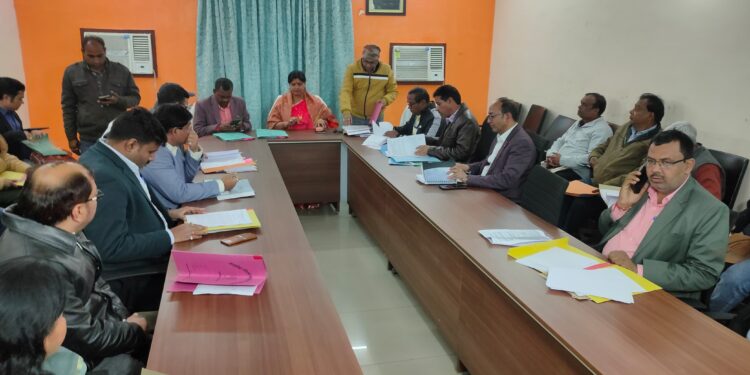 झारखंड विधानसभा की याचिका समिति ने जिला के पदाधिकारियों के साथ की बैठक
