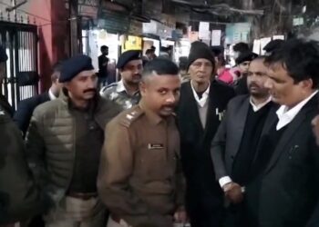 हाई कोर्ट के निर्देश पर SSP ने किया धनबाद कोर्ट परिसर का निरक्षण