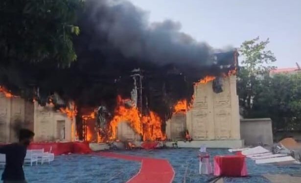 हजारीबाग के होटल अरण्या बिहार में शादी समारोह के बाद लगी आग, लाखों का नुकसान