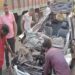 भागलपुर में हाईवा और कार में भीषण टक्कर, तीन की मौत, कार के परखच्चे उड़े