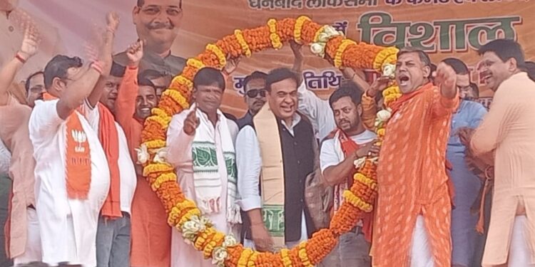 असम के मुख्यमंत्री ने धनबाद में 400 सीट का नारा दिया, ताकि ज्ञानवापी में शिव स्थापित हो सके, मथुरा में भव्य मंदिर बने