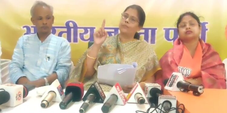भाजपा के निरसा विधायक अपर्णा सेन गुप्ता ने कहा मोदी सरकार में हुआ महिला सशक्तिकरण