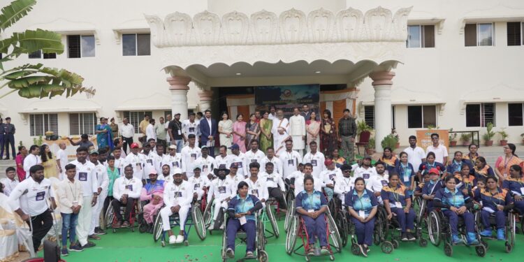 60 दिव्यांग एथलीटों द्वारा व्हीलचेयर क्रिकेट टूर्नामेंट में हिस्सेदारी