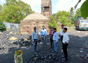 जिला खनन टास्क फोर्स ने छापेमारी कर करीब 200 टन अवैध कोयला किया गया जब्त