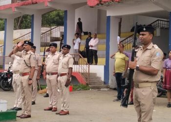 शहीद रणधीर वर्मा स्टेडियम में किया गया स्वतंत्रता दिवस परेड का पूर्वाभ्यास,9:05 में होगा झंडोतोलन