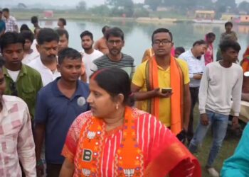 भाजपा प्रत्याशी रागिनी सिंह ने झरिया में कई तालाबों के साफ सफाई का लिया जायजा