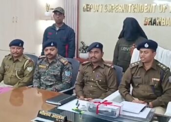 गोंदूडीह पुलिस ने हथियार के साथ युवक को किया गिरफ्तार,भेजा गया जेल