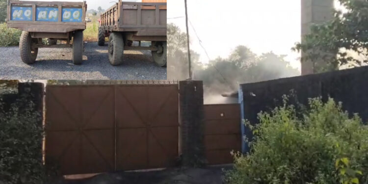 निरसा थाना क्षेत्र में अवैध कोयला भट्ठे पर छापा 2 ट्रैक्टर समेत 150 टन कोयला जप्त