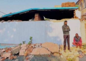 गिरिडीह के एक घर में हुआ जोरदार विस्फोट, घर के उड़े परखच्चे, एक महिला की मौत, चार घायल